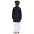 Blue embroidered cotton boys-kurta-pyjama by Treemoda