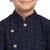 Blue embroidered cotton boys-kurta-pyjama by Treemoda
