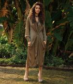 Trevron Sage Green Twisted Dress