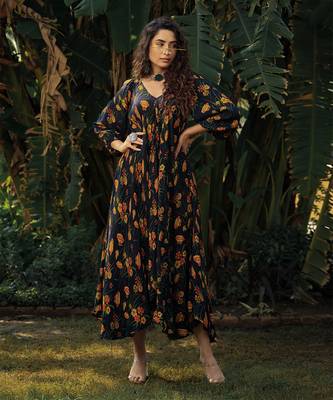 Bageecha Charcoal Black Dress 1