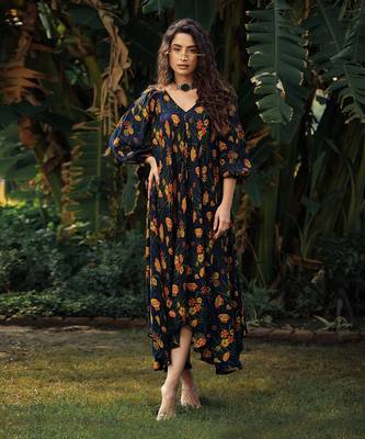 Bageecha Charcoal Black Dress 2