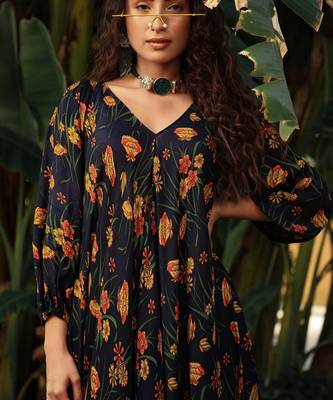 Bageecha Charcoal Black Dress 5