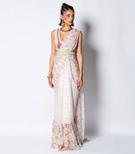 Ivory Misty Moon  Saree