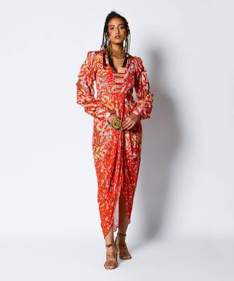 Blossom Drape Dress 1