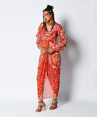 Blossom Drape Dress 2