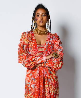 Blossom Drape Dress 3