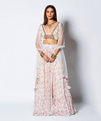 Ivory Moonlight Mist Lehenga Set 1