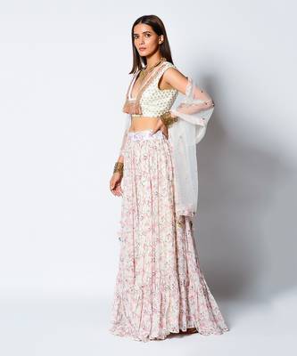 Ivory Moonlight Mist Lehenga Set 2