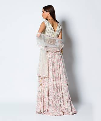 Ivory Moonlight Mist Lehenga Set 4