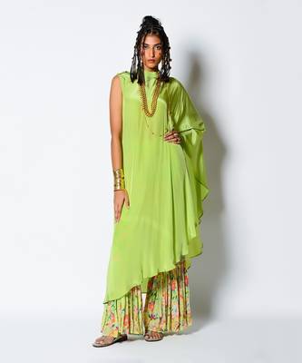 Lime Green Vibrant Love Bird 2