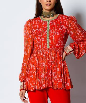 Red Pepper  Peplum Set 2