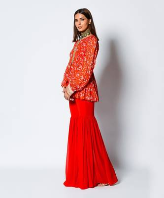 Red Pepper  Peplum Set 3