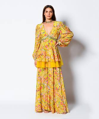 Yellow Marigold Peplum 1