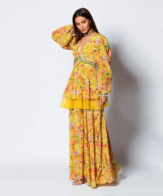 Yellow Marigold Peplum 2