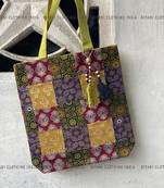 Multicolor Bandhini Handmade Sling Bag