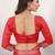 Light red woven silk blend saree with blouse