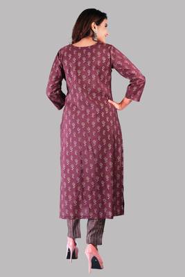 Light Maroon Colour Muslin Embroidered With Mill Printed Designer Suits 2