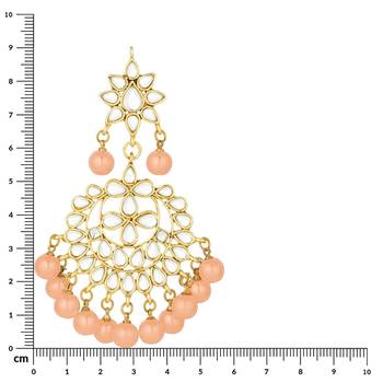 Traditional Gold Plated Kundan & Pearl Earrings For Women 4