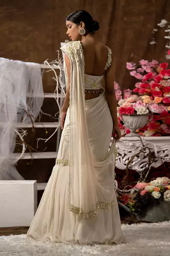 4 piece ready to wear saree set
