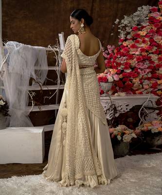 Ivory Embroidered Lehenga Set 3