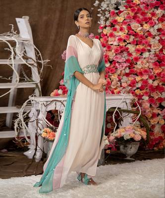 1 piece multicoloured kaftan 2