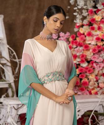 1 piece multicoloured kaftan 3