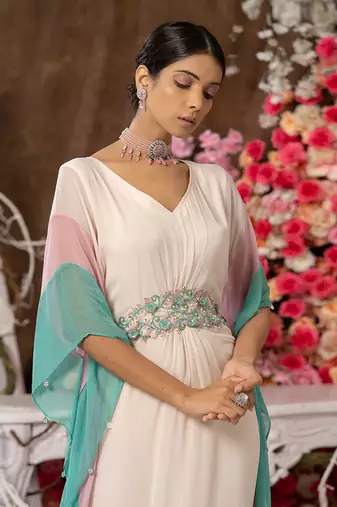 1 piece multicoloured kaftan