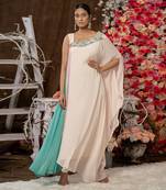 1 piece  multicoloured kaftan gown