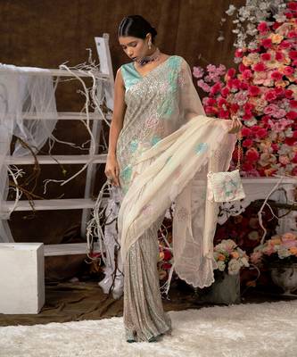 4 piece saree set 2