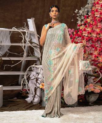 4 piece saree set 3