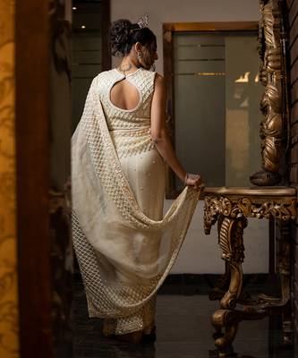 Ivory Saree Set 3