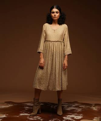 Shimmer Kurta DressHand Embroidered 1