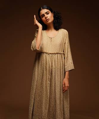 Shimmer Kurta DressHand Embroidered 2
