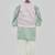 Pink Embroidery Jacket and Silk Kurta Chudidar