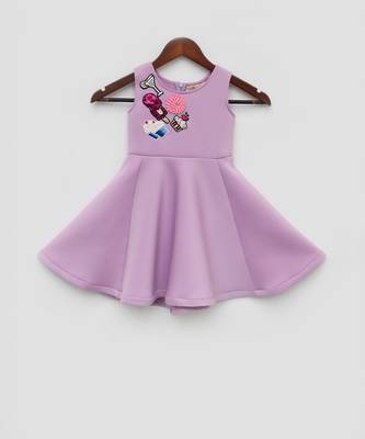 Lilac Lycra Dress 1