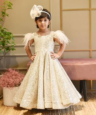 Golden Sequins Gown 1
