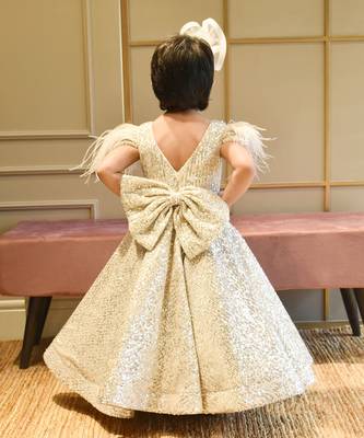 Golden Sequins Gown 2