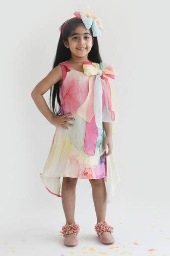 Splashes Print Dress