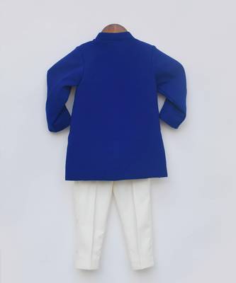 Blue Bandgala and Off white Pant 3