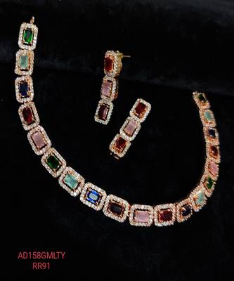 American Diamond Necklace Set For Women 1