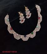 American Diamond Necklace Set For Women