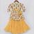 Yellow Print Kurti Sharara