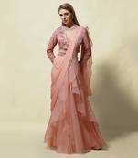 Pink Rati draped Saree