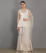 Ehtimaam Ivory gharara Set