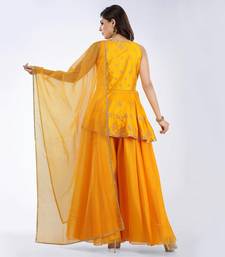 Fazeen Orange Sharara Set