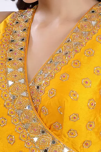 Fazeen Orange Sharara Set