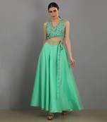 Ghuncha Mint Green Sharara Set