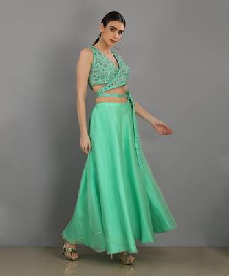 Ghuncha Mint Green Sharara Set 3