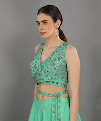 Ghuncha Mint Green Sharara Set 5