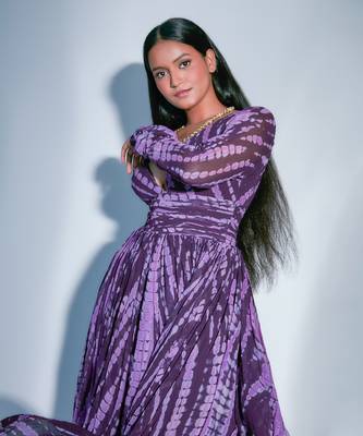 Shibori Tie And Dye Georgette Anarkali 3